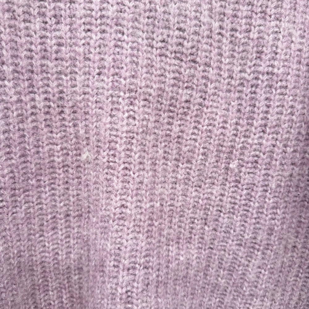 ZARA‎ Oversized Chunky Knit Cardigan Lavender Purple V Neck Button Front Pockets - Picture 9 of 10